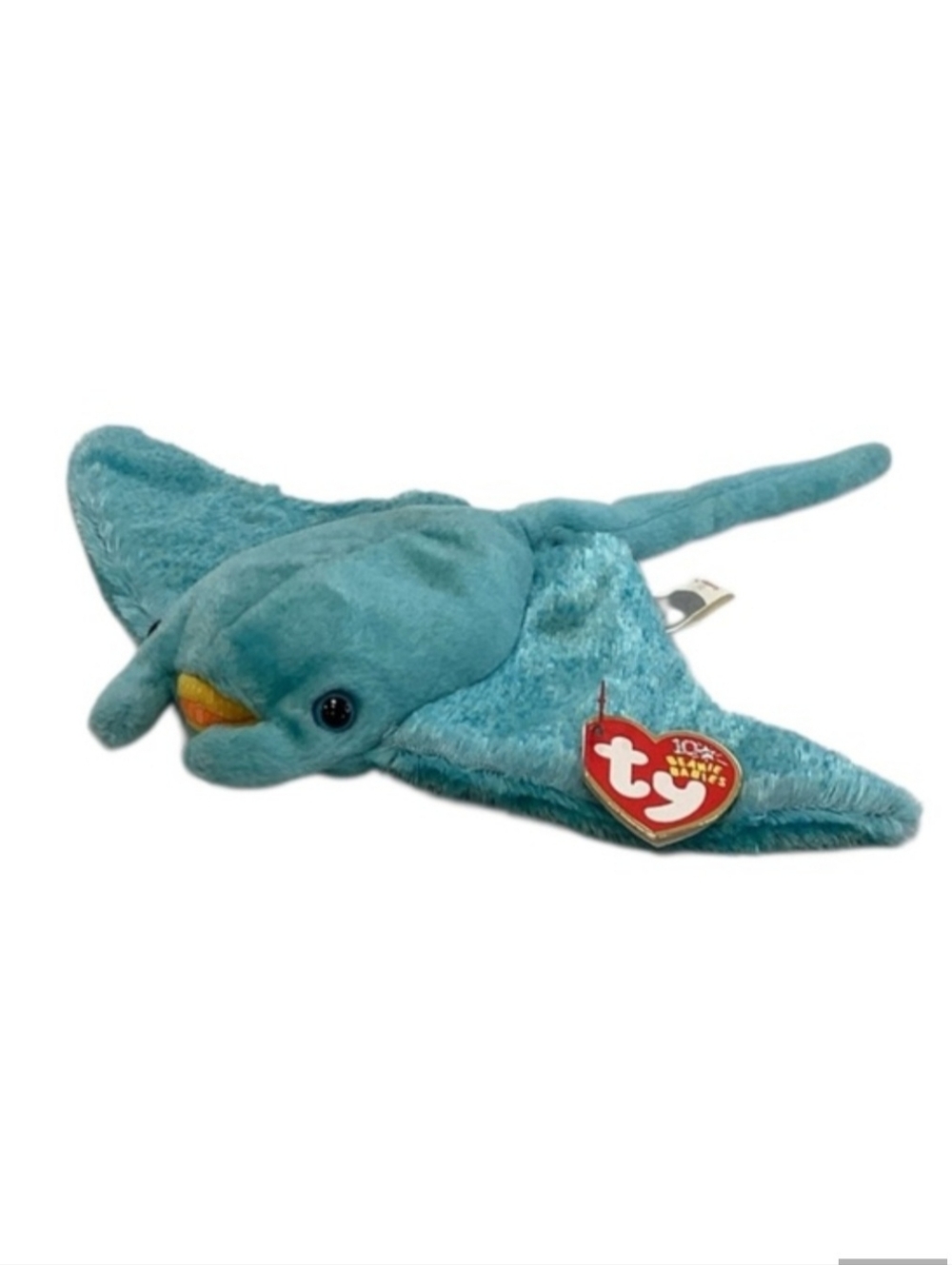 💚 TY “Sunray” Beanie Baby Blue Stingray Toy - NWT